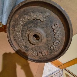 Vintage Universal 45lb Olympic Weight Plate--
