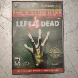 left for dead dead platinum hits for Xbox 360 video game system