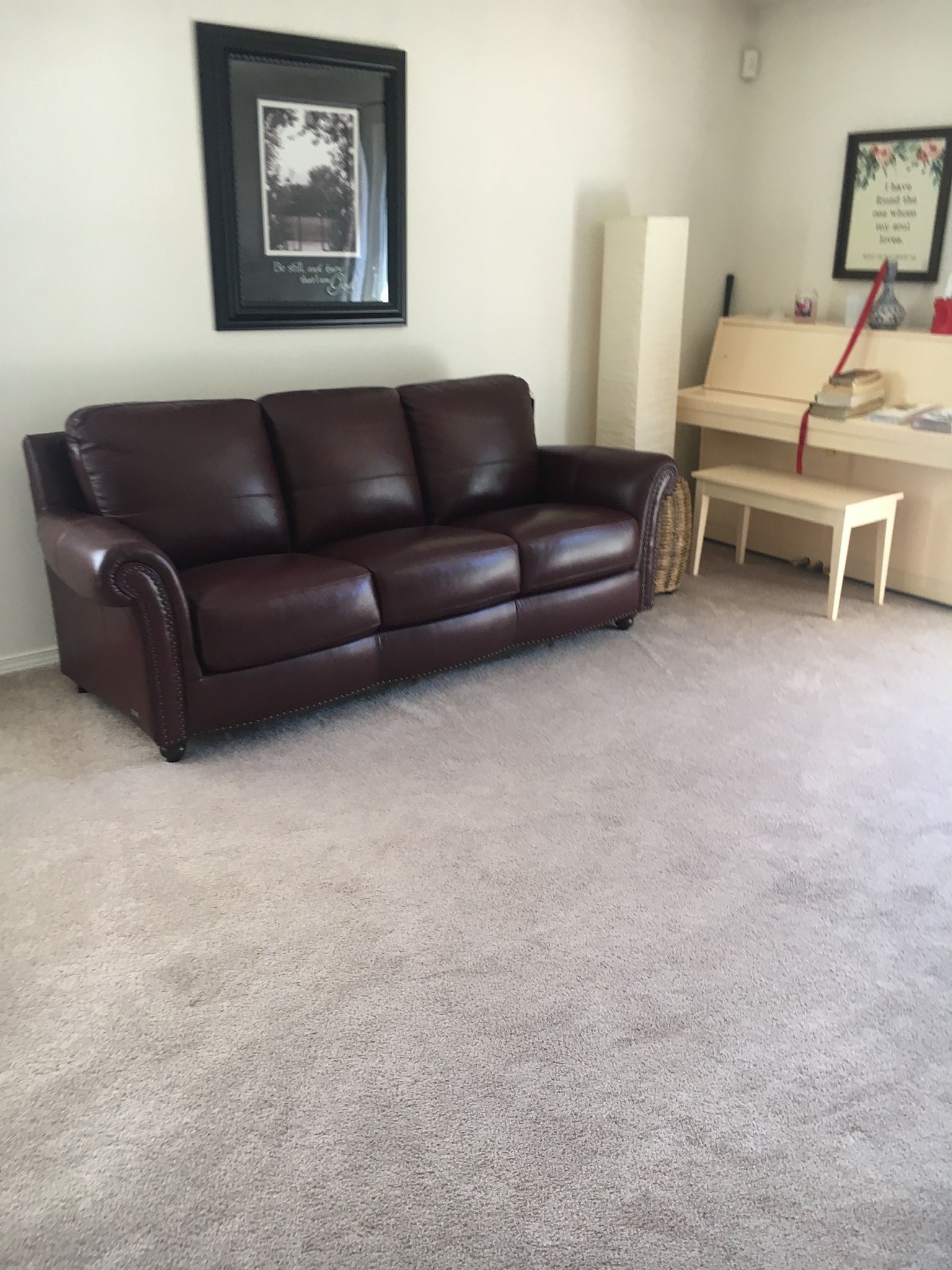 Leather Love Seat And Sofa