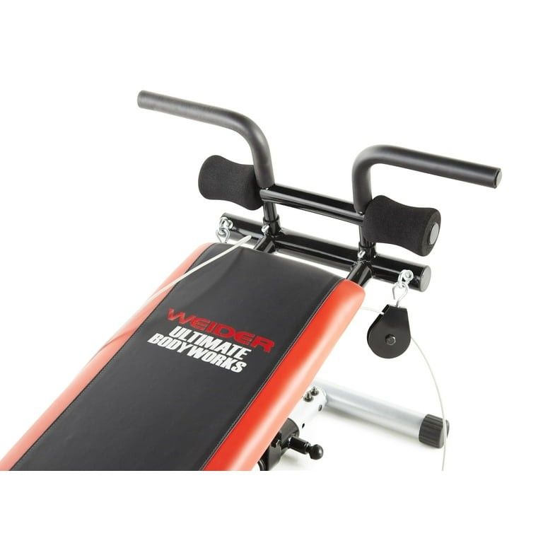 Weider Ultimate Body Works Bench with Professional Workout Guide