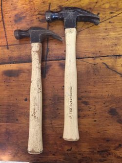 2 Stanley Hickory Hammers 16 & 20 oz.
