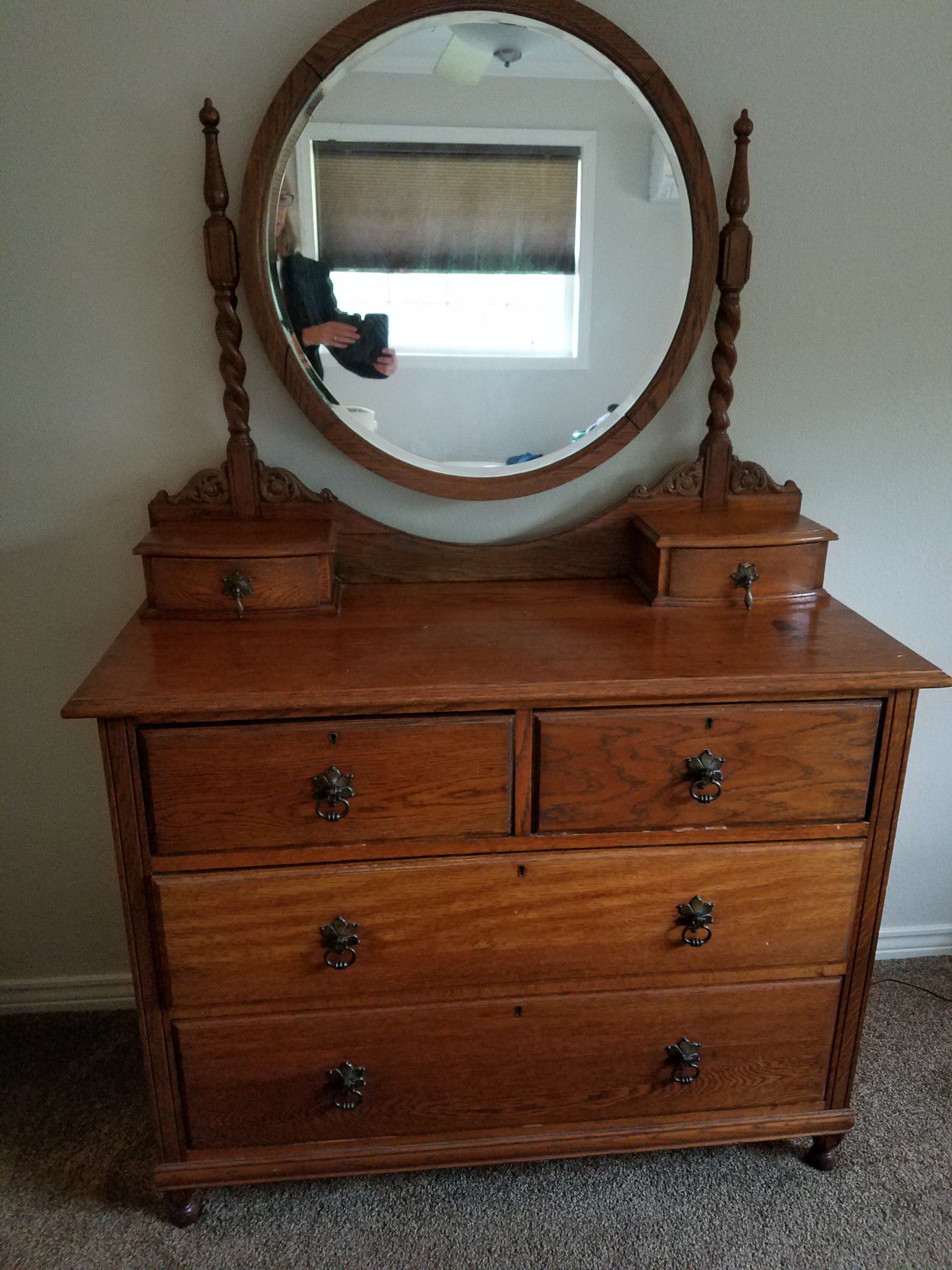 Antique Dresser with mirror