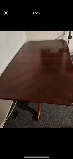 Solid wood dining room table