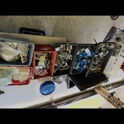 Large Collection Of Electrical Supplies, Switches Boxes, Connectors, All Different Kinds Of Things