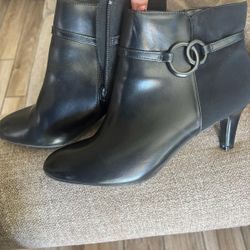 Woman Black Booties Only Used Once