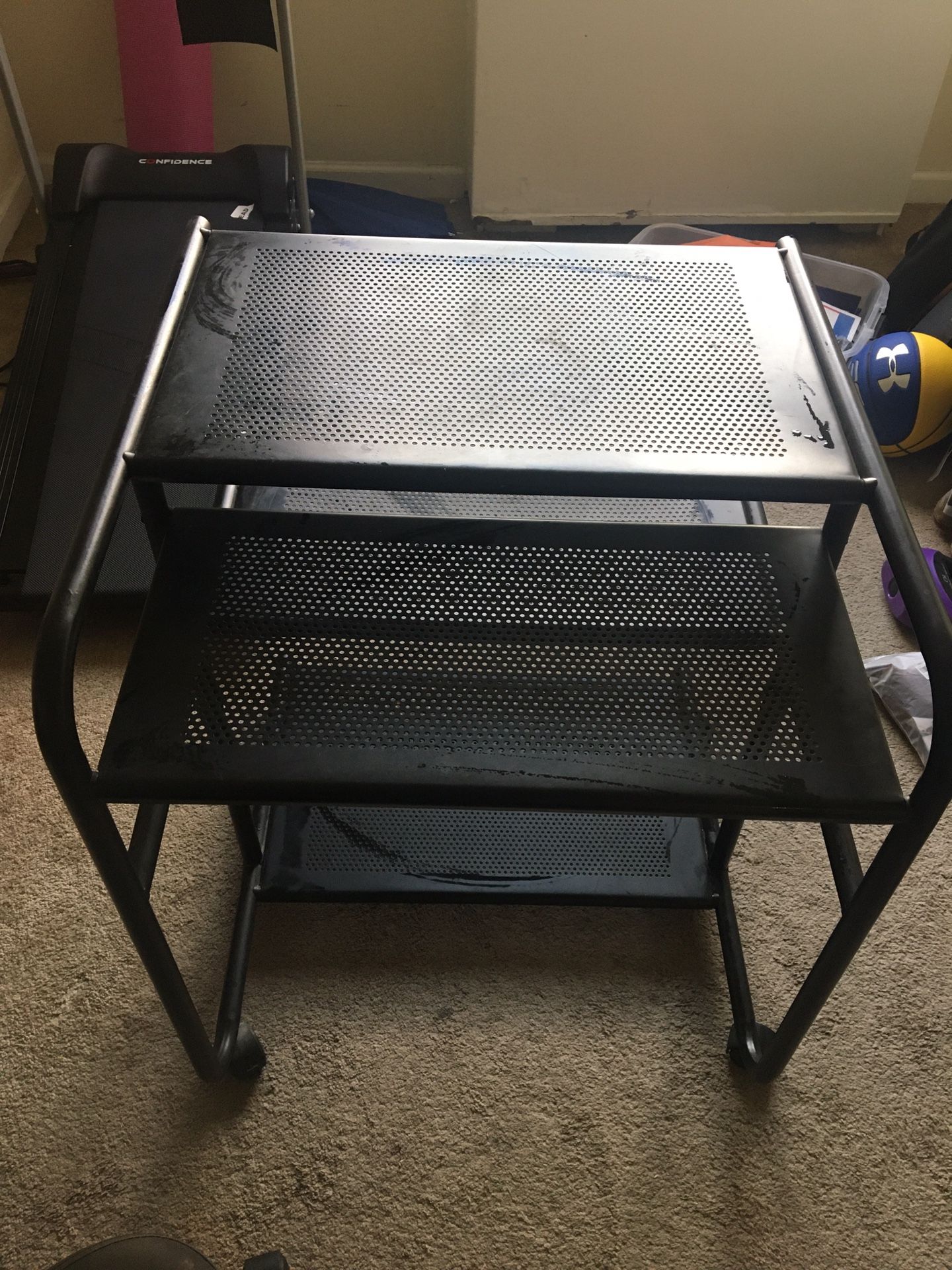 Metal desk plus chair