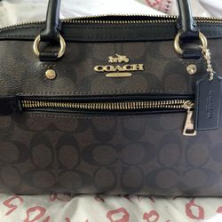 Coach Brown & Black Handbag 