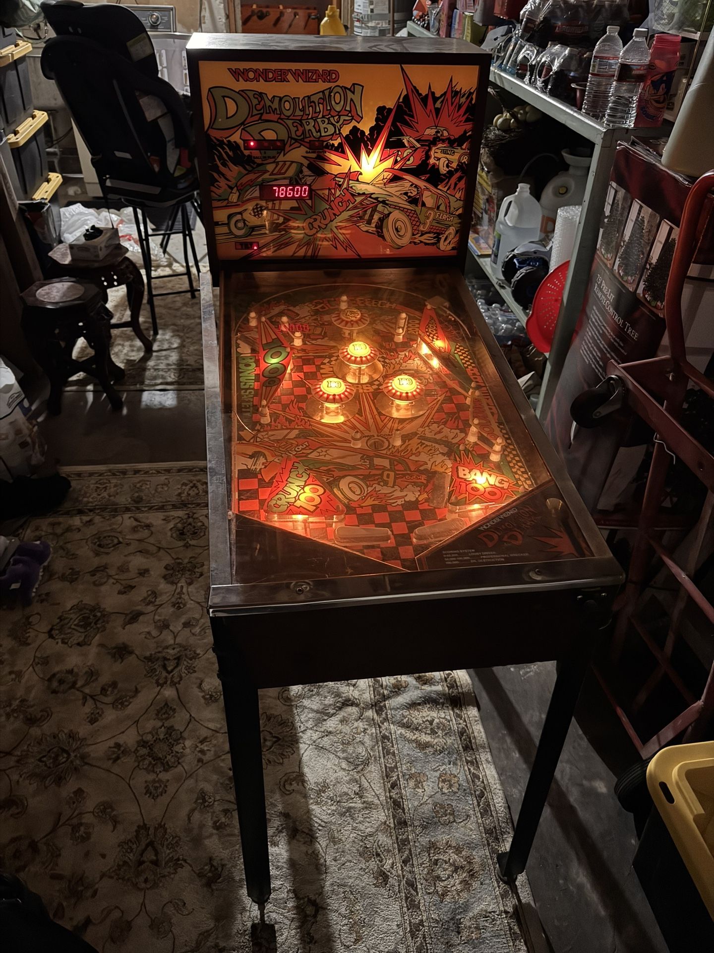 Wonder Wizard Demolition Derby Pinball Machine