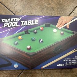 Table Top Pool Table (12 x 3.15 x 19.92 in)