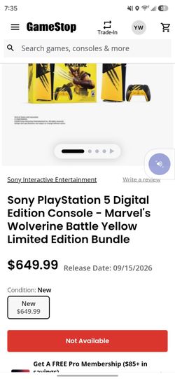 Ps5 Wolverine digital bundle brand new