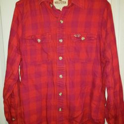 Hollister Plaid Flannel Shirt Size Small
