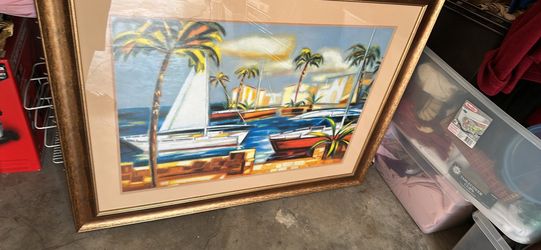 Big vintage mirror $75-big picture frame $40