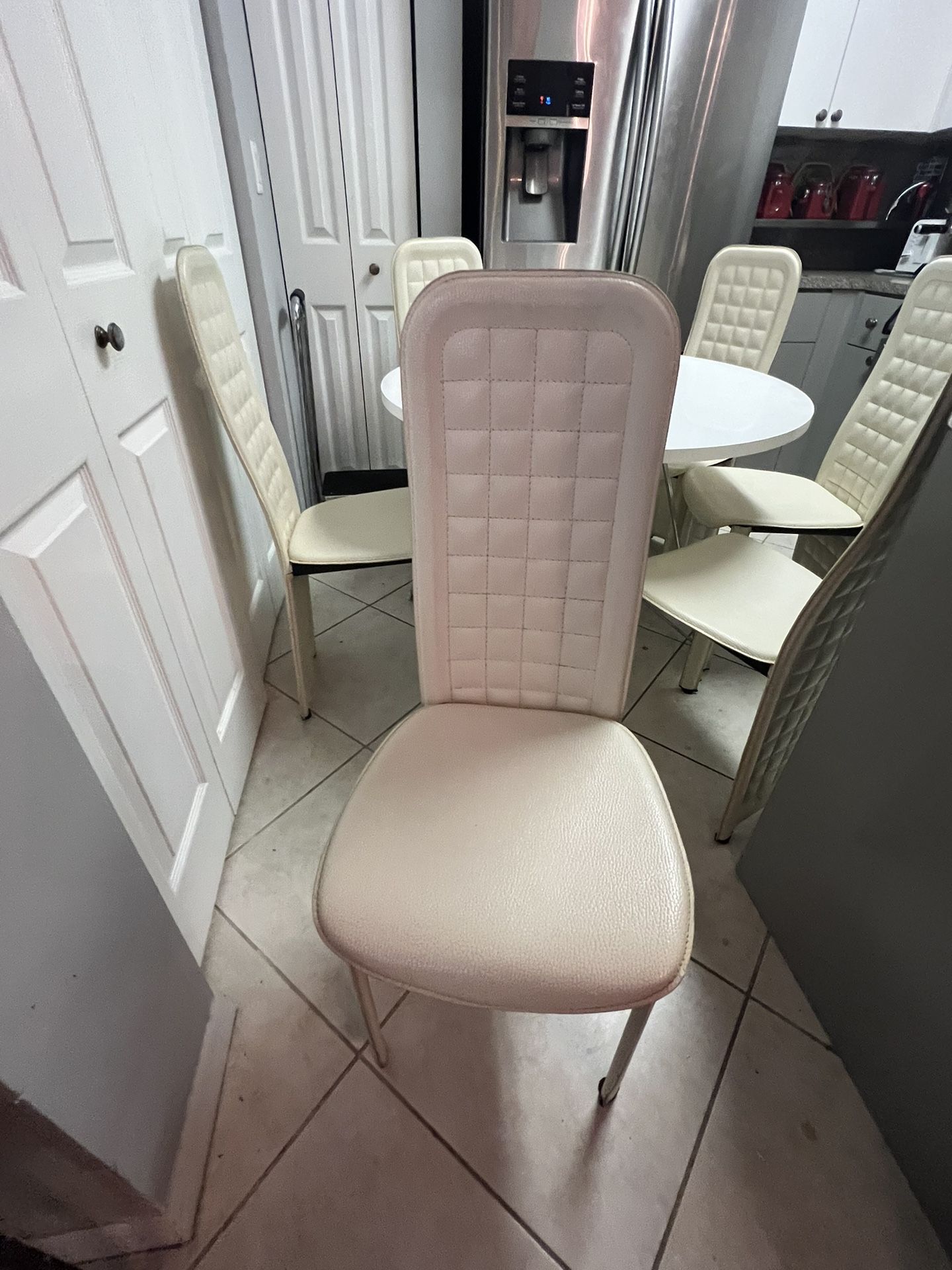 6 Chairs Leather 