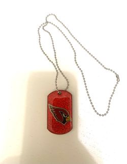 ARIZONA CARDINALS DOG TAG STYLE NECKLACE / BRAND NEW