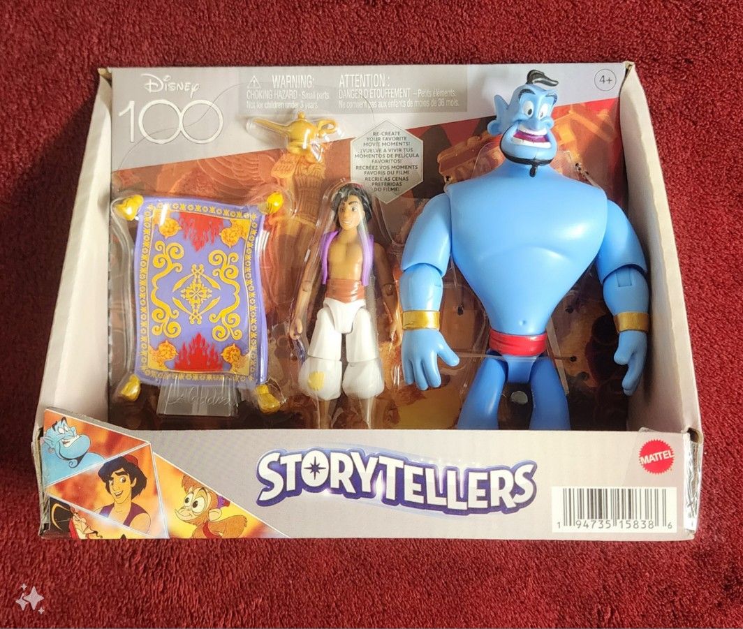 Aladdin, Genie and Magic Carpet