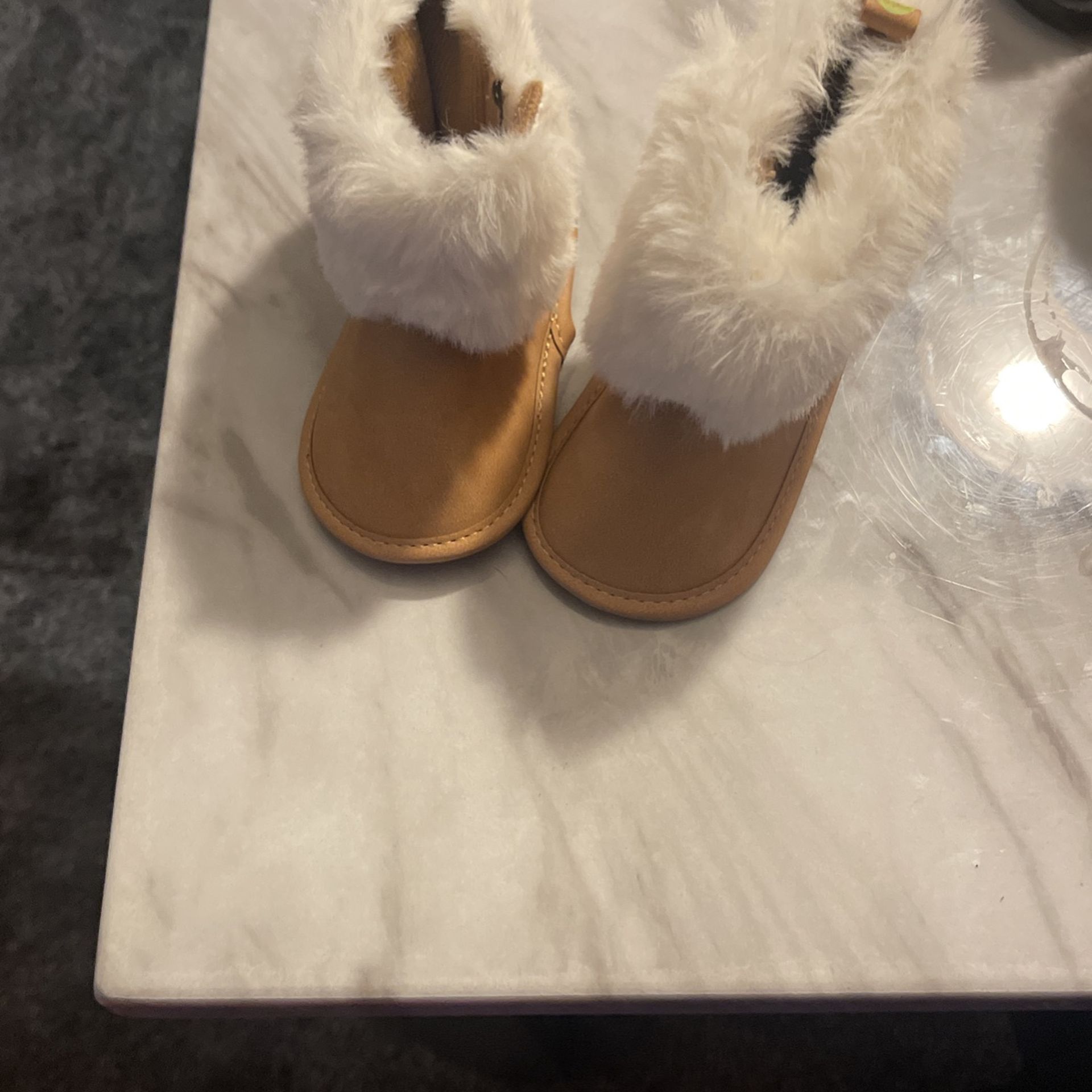 Infant Girl Booties 6-9 Months