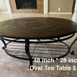 Moving Sale! Oval Tea Table