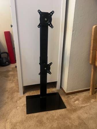 Dual Monitor Stand | Free-Standing Vertical Stack Screen