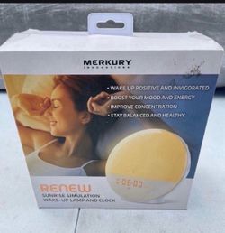 Merkury Innovations Renew Sunrise Simulation Wake-Up Lamp and Clock