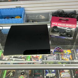 PS3 Slim With New Aftermarket Controller $125