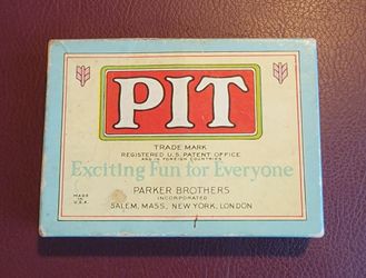 Parker Brothers PIT Card Game. Bull And Bear Edition 1919