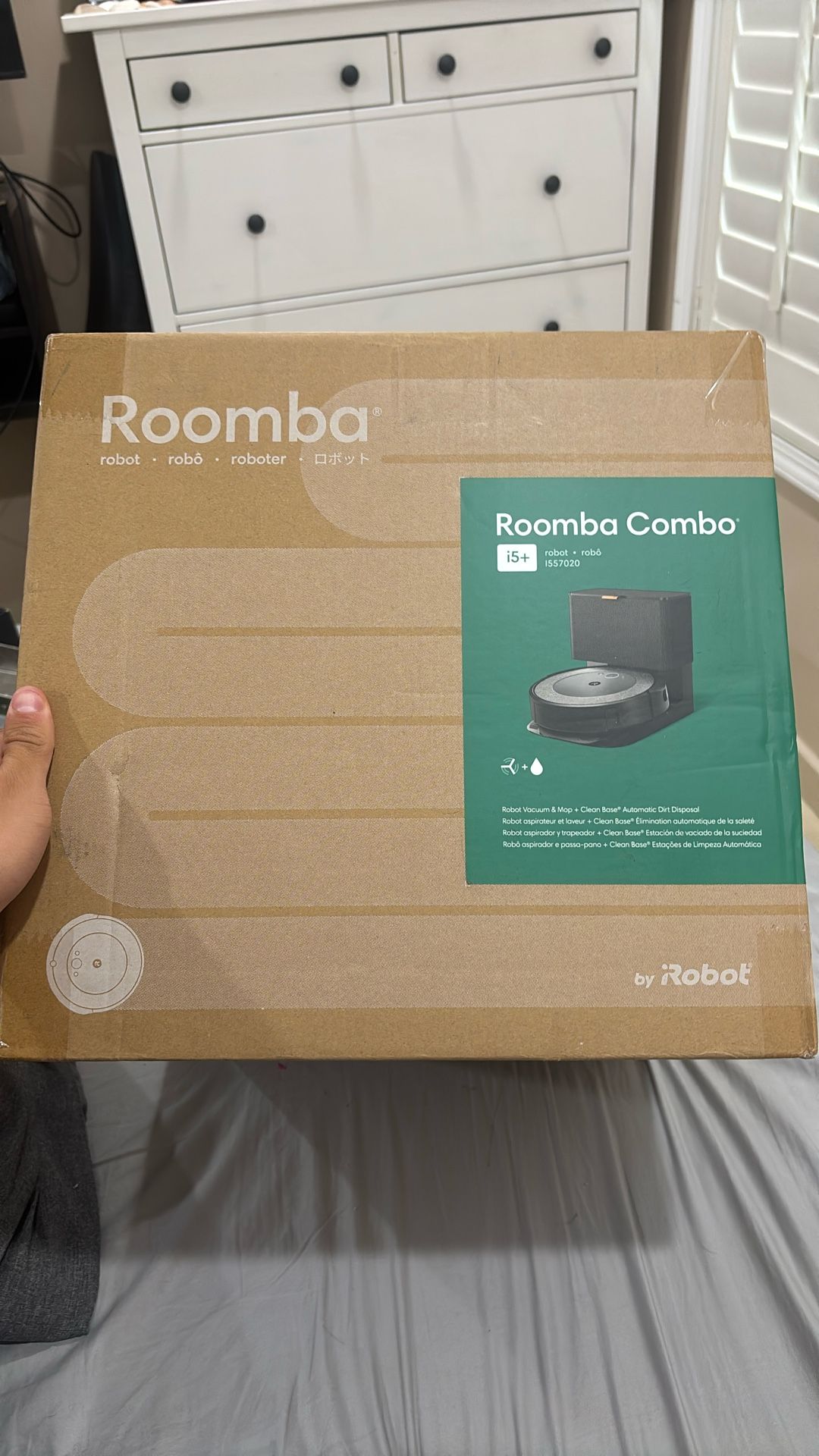 Brand New Sealed iRobot Roomba Combo i5+ Robot Vacuum & Mop (Model i557020) – Dock Included