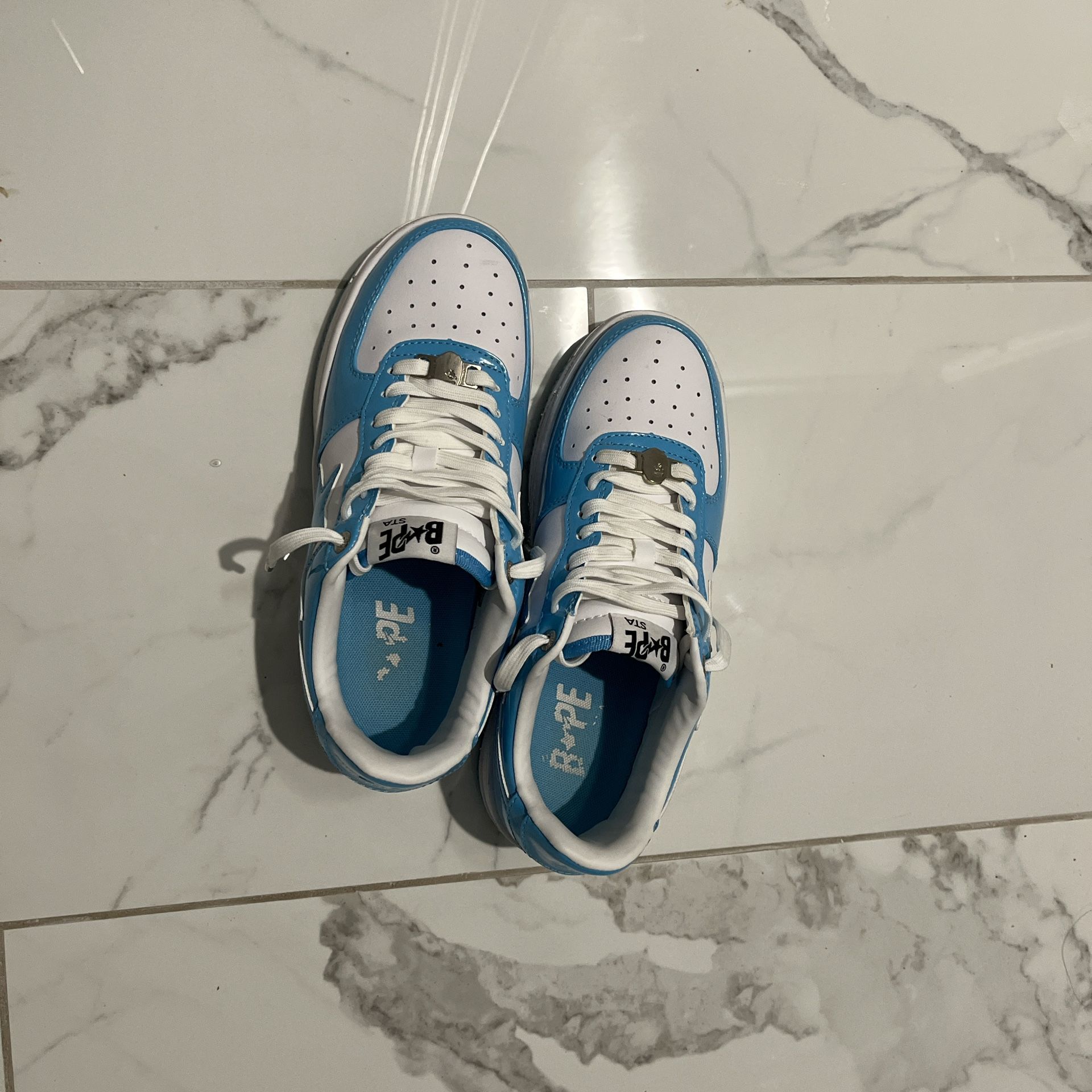 Size 7 Blue Bape Trainers