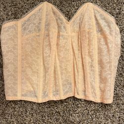 Pink Corset Medium  with Wire