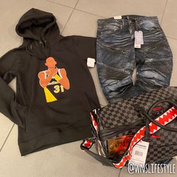 Reggie Miller black hoodie