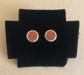 Jade 14kt pierced earrings new stock
