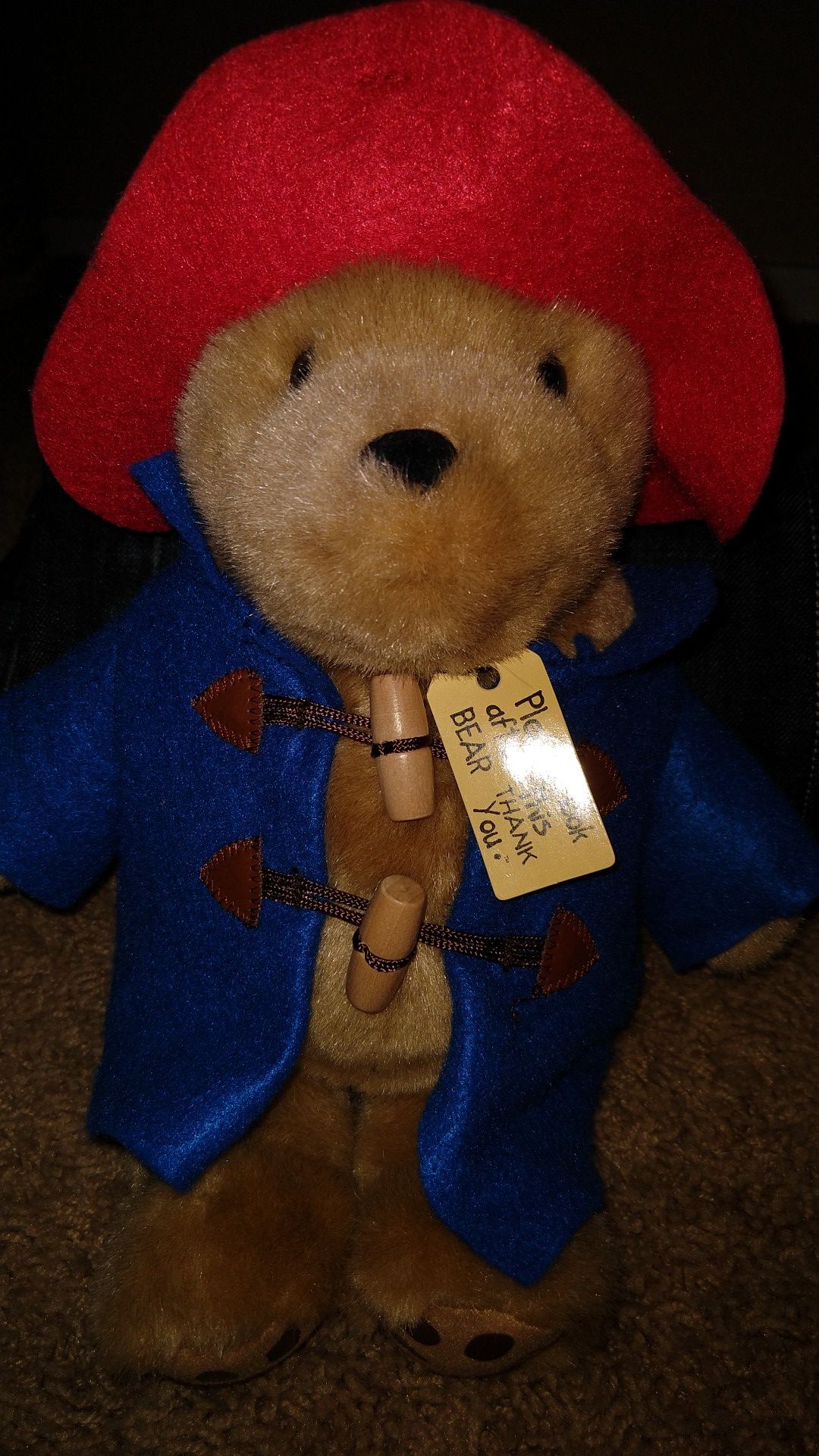 Paddington Bear Teddy stuffed animal