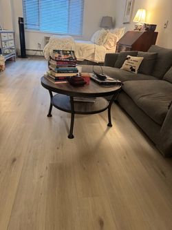 Round coffee table with shelf! 2 yrs old