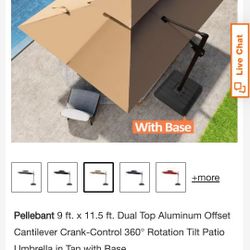 Umbrella Solar Retractable 