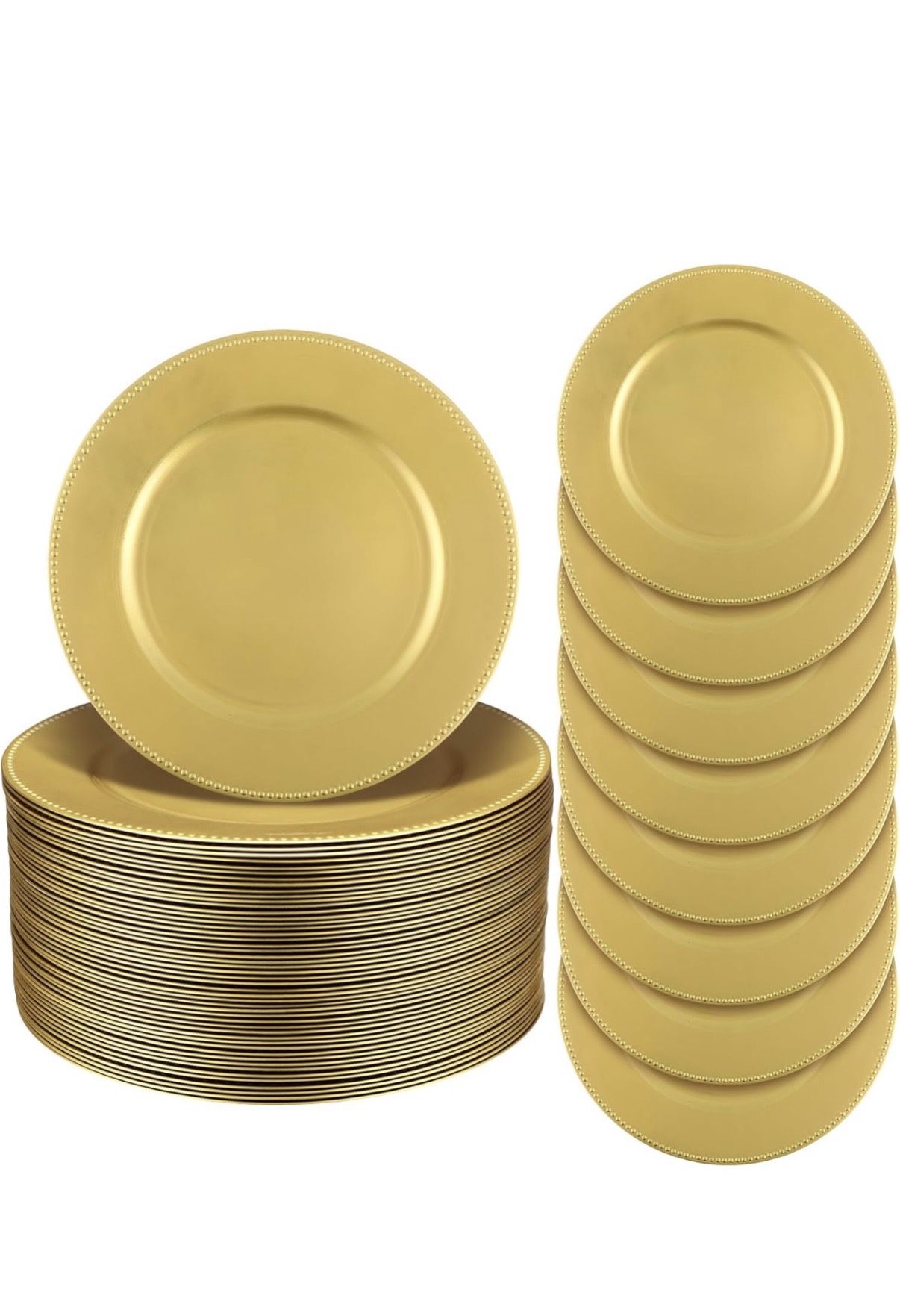 Charger Plates. Glod. 