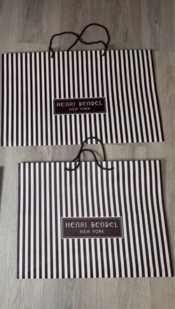 Henri Bendel New York Shopping Bags Set of 2