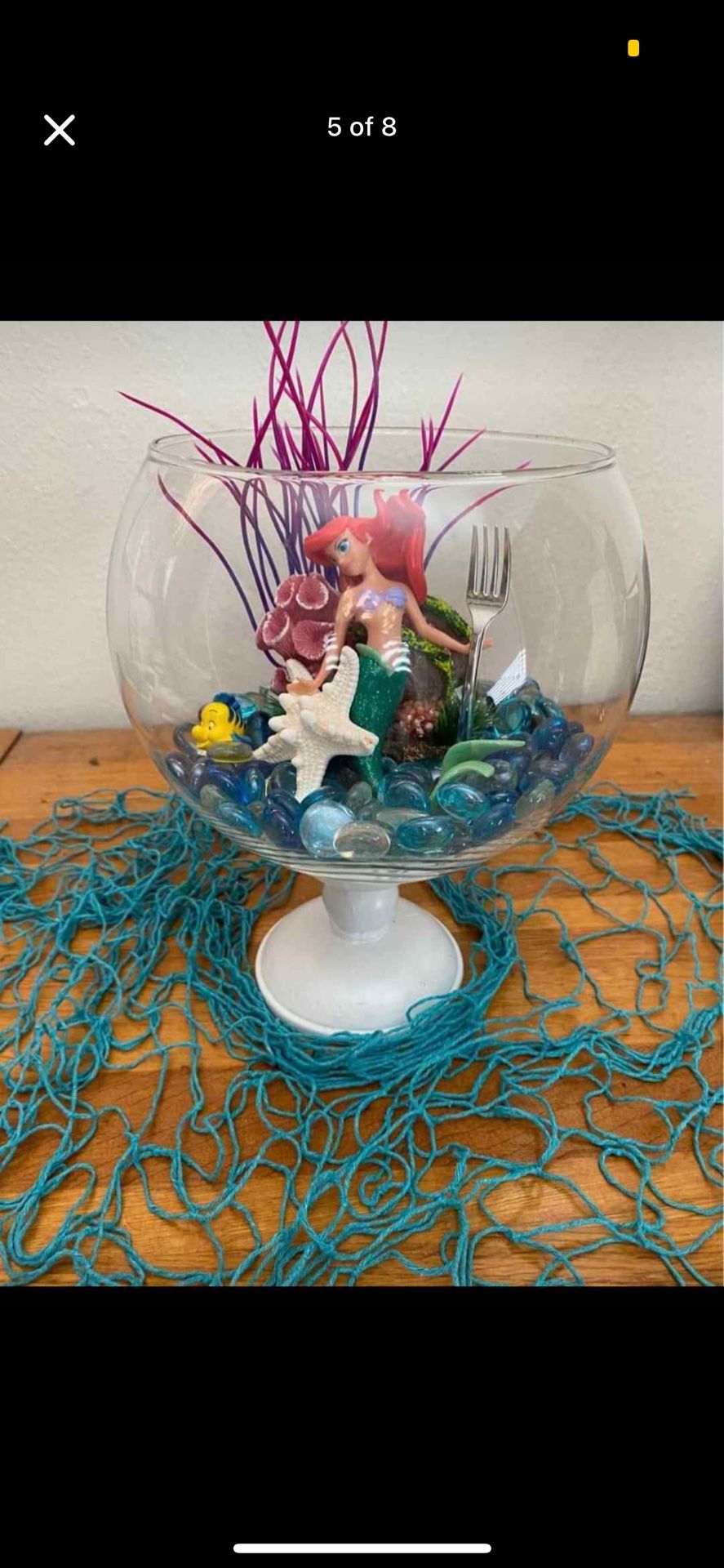 Little mermaid party centerpieces