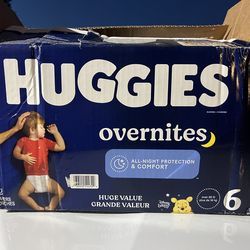 Huggies Overnights size 6, 72 count