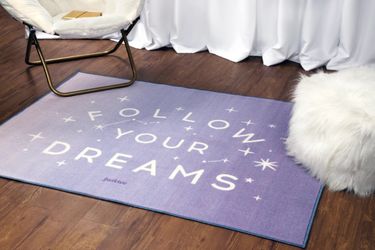 Absolutely NEW! Justice Purple Follow Your Dreams Nylon Room Rug, 4.3'x5.7'