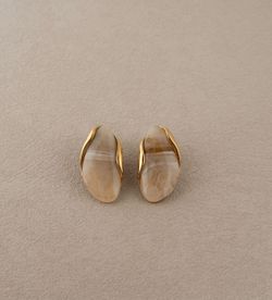 Vintage earrings - Beige