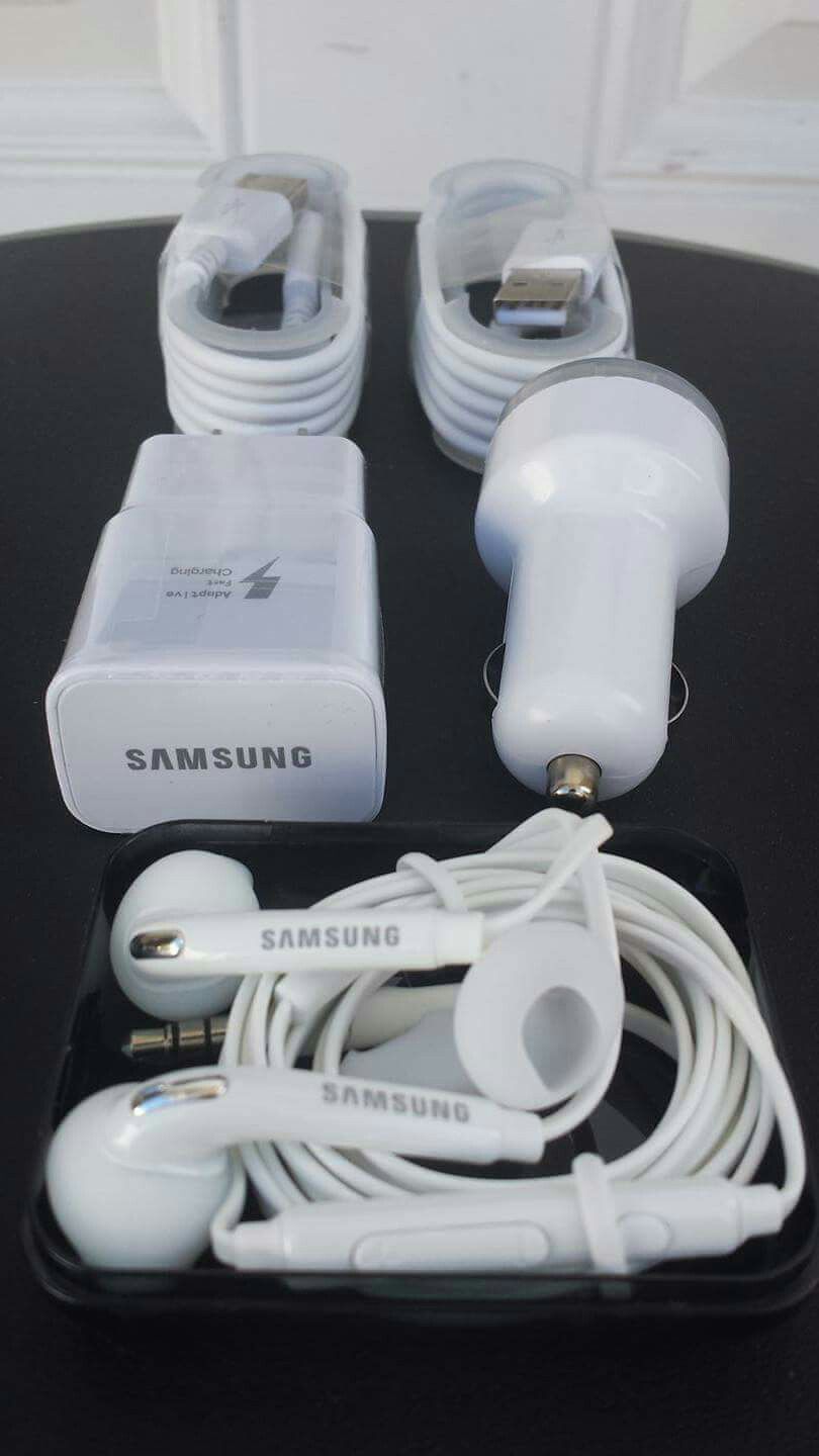 Samsung Combo Bundle/Brand New Original Samsung Fast Charger and Car Charger and Samsung Headphones