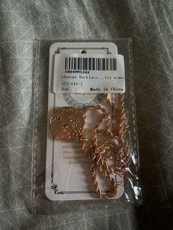 Xduargs Gold Rope Chain Coin Pendant Necklace