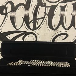 Sterling Silver 5mm Miami Cuban Chain Necklace - 24 Inches