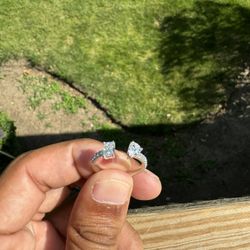 Emerald And Pear Shape Ring