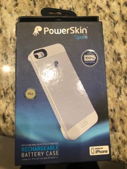 Rechargeable battery case for iPhone 5 & 5s