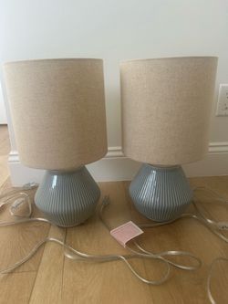 Pair of West Elm MCM Table Lamps