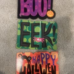 Halloween Cardboard Signs
