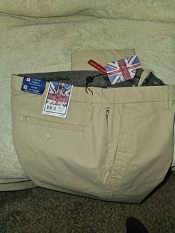 Mens English laundry chin khaki pant 36x32