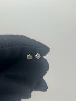 4mm Moissanite Stud Earrings 925 Sterling Silver Diamond Tester