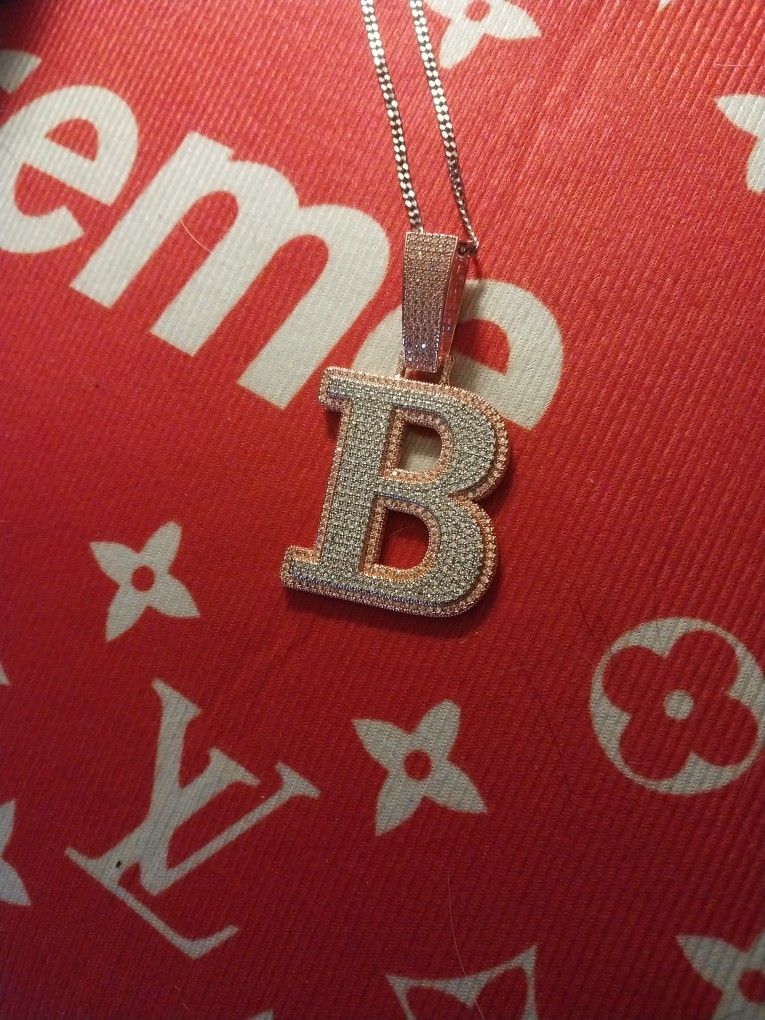 Rose Gold Plated Letter B