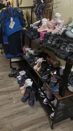 Snow /winter jackets, pants-bib gloves boots kids size-adult sizes only brand new start $20 and up!